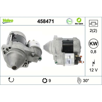 VALEO Štartér 458471