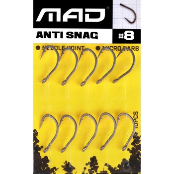 MAD Anti Snag Hook vel.8 10 ks