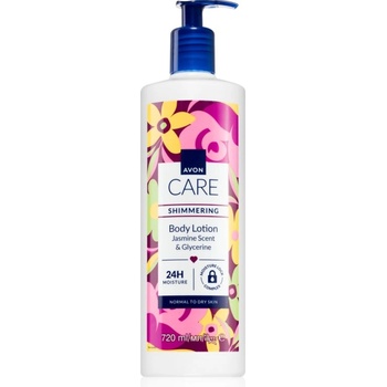 Avon Care Jasmine Scent & Glycerine блестящо мляко за нормална и суха кожа 720ml