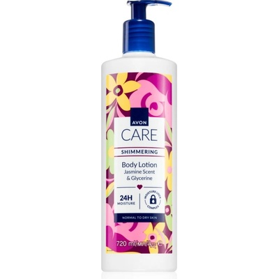 Avon Care Jasmine Scent & Glycerine блестящо мляко за нормална и суха кожа 720ml