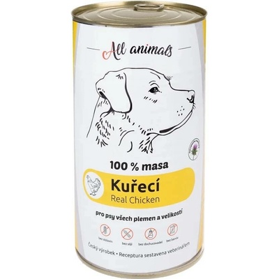 All Animals Kočkopes kuřecí ve vlastní šťávě 1.2 kg