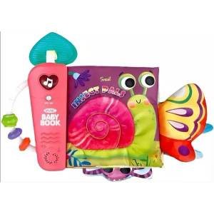 Man Yuk Toys Мека музикална и светеща бебешка книжка - насекоми (sl88044)