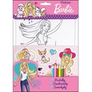 Barbie Omalovánky pastelky samolepky