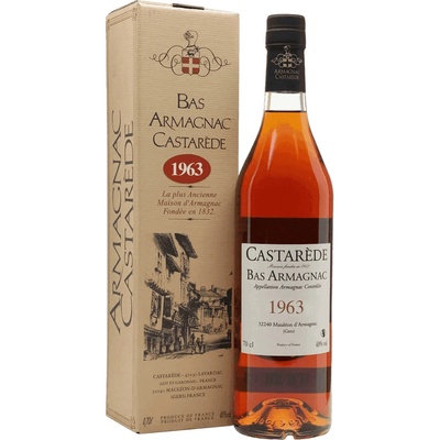 Castarede armagnac 1963 40% 0,7 L (čistá fľaša)