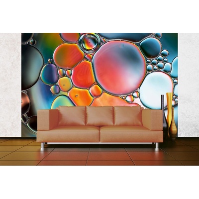 DIMEX ART Самозалепваща се флизелинова фототапета абстрактни мехурчета 375 x 250 см