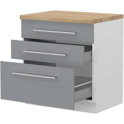 Долен кухненски шкаф с чекмеджета Highline R-80-3MBOX/3