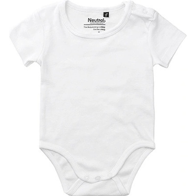Neutral Dojčenské body s krátkym rukávom NE White