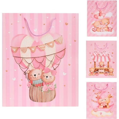 DARČEKOVÁ TAŠKA M 32*26*12CM DETSKÁ GLITTER