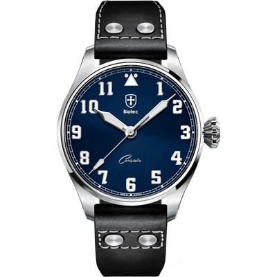 Biatec Corsair CS 02 N - Čierny kožený pilot remienok