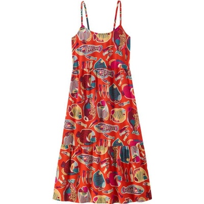 Patagonia Tidal Threads Dress červená