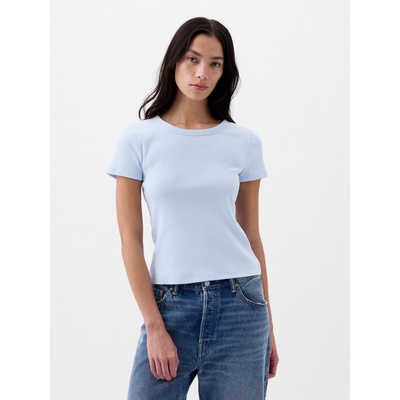 GAP Ребрести тениска с лого GAP GAP | Sin | ЖЕНИ | XXS