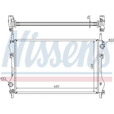 Chladič motoru NISSENS 62044A