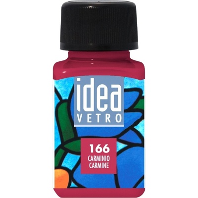 Maimeri Idea Vetro Боя за стъкло Carmine 166 60 ml 1 бр (M5314166)