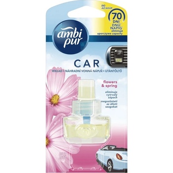 Ambi Pur Car Flowers & Spring náhradná náplň 7 ml