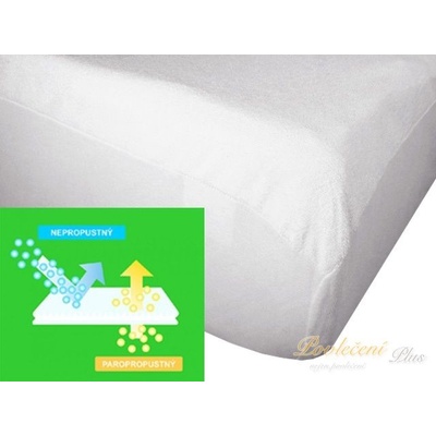 Brotex Nepropustné prostěradlo PU+froté s elastickými boky 80x200