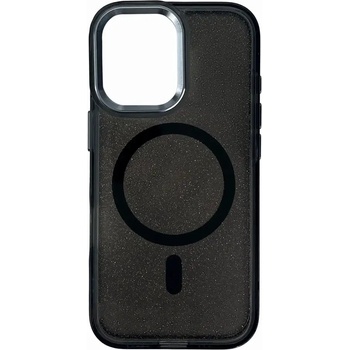 HQWear Кейс Glitter Case MagSafe за iPhone 16 Plus, черен/брокат (Magsafe Glitter Case MagSafe for iPhone 16 Plus Black)