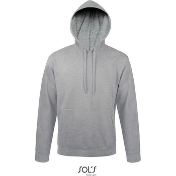 Sol's Snake Unisex mikina s kapuc. sivá mel.