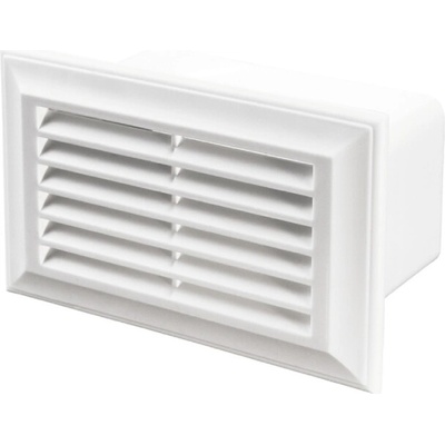 Ventishop DPM 204x60 plastová vetracia výustka pre ploché potrubie, biela