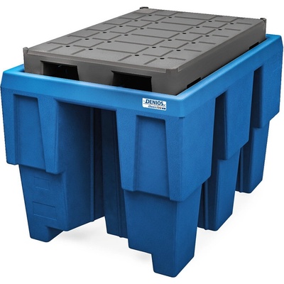 Záchytná vaňa classic-line z polyetylénu (PE) pre 1 IBC à 600 litrov, PE paleta