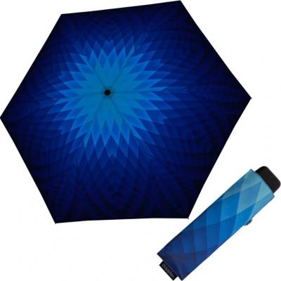 DOPPLER Carbonsteel Mini Slim Fusion blue - dámský skládací deštník modrá 722865FU01