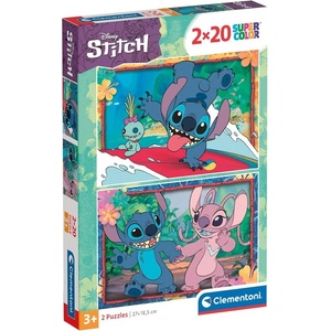 Clementoni Детски пъзел Clementoni от 2 x 20 части - Стич (24809) - ozone