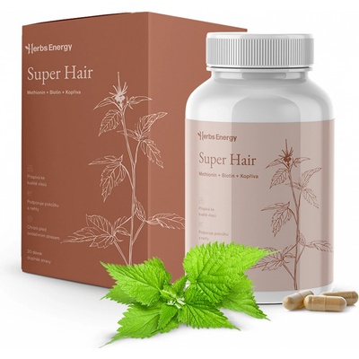 Herbs Energy Super Hair Methionin + Biotin 90 kapslí