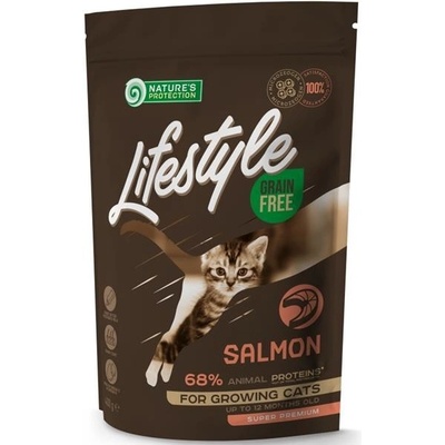 Nature´s Protection Cat Dry LifeStyle GF Kitten Salmon 0,4 kg