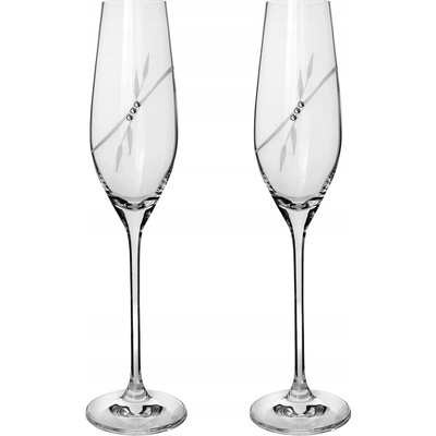 Rona w Crystal Elements Sklenice na sekt Celebration Crystal Elements 2 x 210 ml