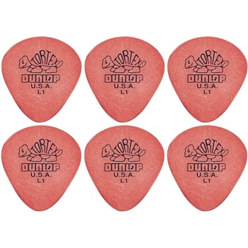 Image 1 of Dunlop 472R L 1 Tortex Jazz 6 Перце за китара (472RL1-6PACK-SET)