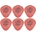 Dunlop 472R L 1 Tortex Jazz 6 Перце за китара (472RL1-6PACK-SET)