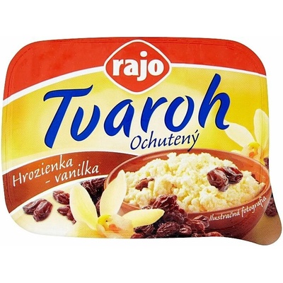 Rajo Ochutený tvaroh hrozienka a vanilka 250 g