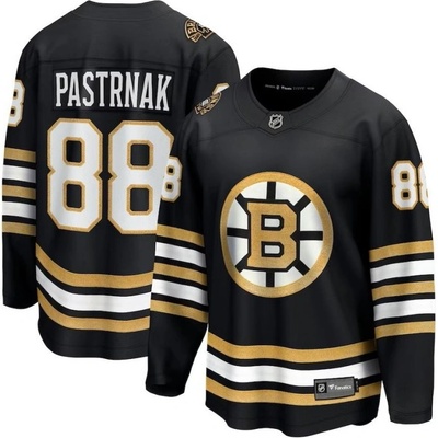 Outerstuff Dětský Dres David Pastrnak #88 Boston Bruins Black 100th Anniversary Premier Breakaway Jersey