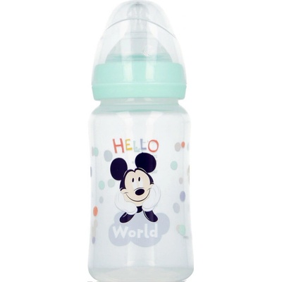 Storline Kojenecká lahev Mickey Hello world mentolová 240 ml
