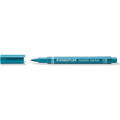 STAEDTLER Декоративен маркер, 1-2 мм, коничен, staedtler "8323", син металик 8323-373 (8323-373)