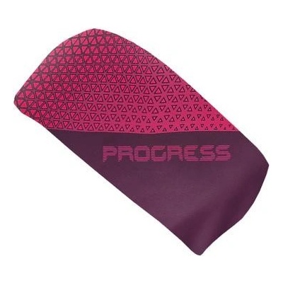 Progress TR HDB Print sportovní široká vínová/růžová