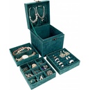 Springos šperkovnice QUATRE zelená