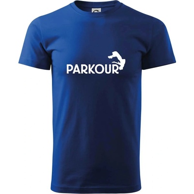 Parkour salto tričko Kráľovská modrá
