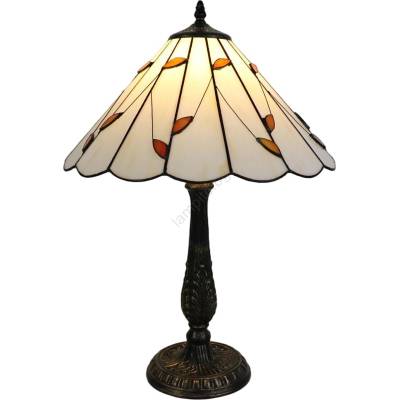 Brilagi - Витражна настолна лампа в стил Tiffany FOLIA 2xE27/60W/230V (BG4355)