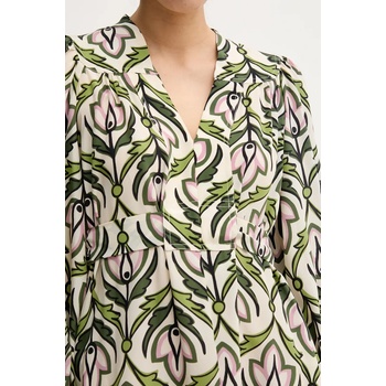 Max Mara Копринена рокля Weekend Max Mara в бежово къса разкроена 2515221061600 (2515221061600)