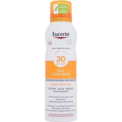 Eucerin Sun Oil Control Body Sun Spray Dry Touch SPF30 vodeodolná opaľovací prípravok na telo 200 ml