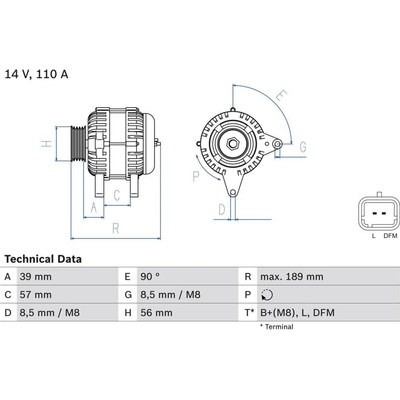 Alternátor BOSCH 0 986 083 440