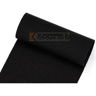 KORTEXIN PES 600D/84T PU REACH WR UV-906 černá Množství: celá role - 50 bm návin