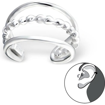 Olivie stříbrná záušnice 0643