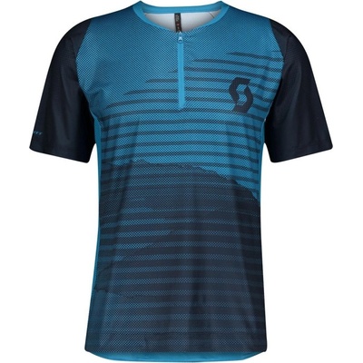 Scott Shirt Trail Vertic Zip s/sl modrá