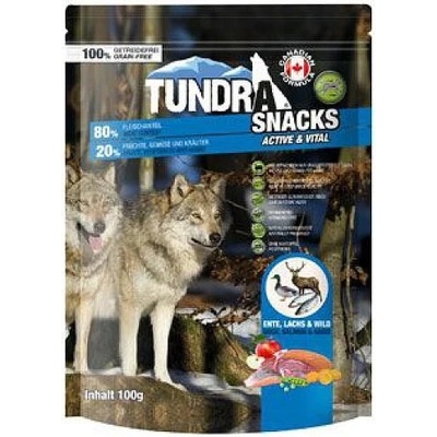 Tundra dog snack Duck, Salmon, Active & Vital 100 g