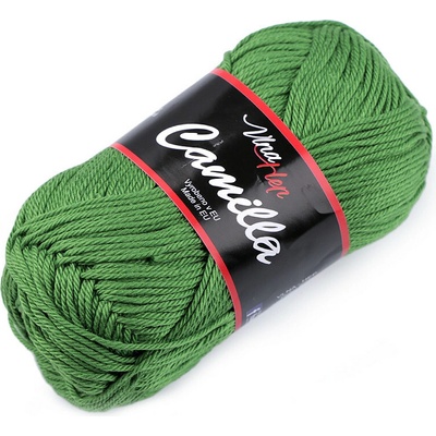 Bavlněná pletací příze Camilla 50 g Varianta: 17 (8156) zelená trávová, Balení: 1 ks 45181/92104/206632
