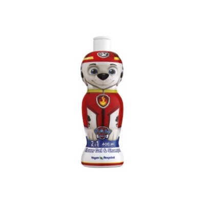 Nickelodeon Paw Patrol Chase detský sprchový gél a šampón 2 v 1 pre deti 400 ml