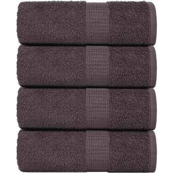 vidaXL Кърпи за баня FROGN 4 бр. Антрацит 15x21 см 360 г/м2 (136670)