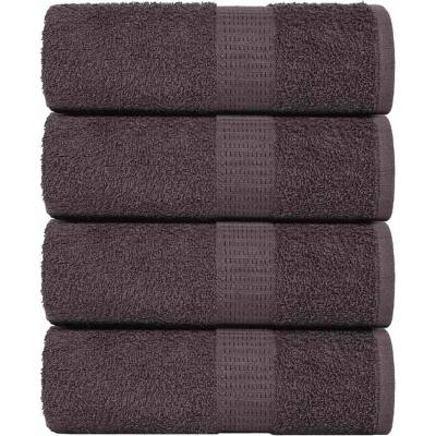 vidaXL Кърпи за баня FROGN 4 бр. Антрацит 15x21 см 360 г/м2 (136670)