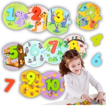 Tooky Toys puzzle přiřaď čísla